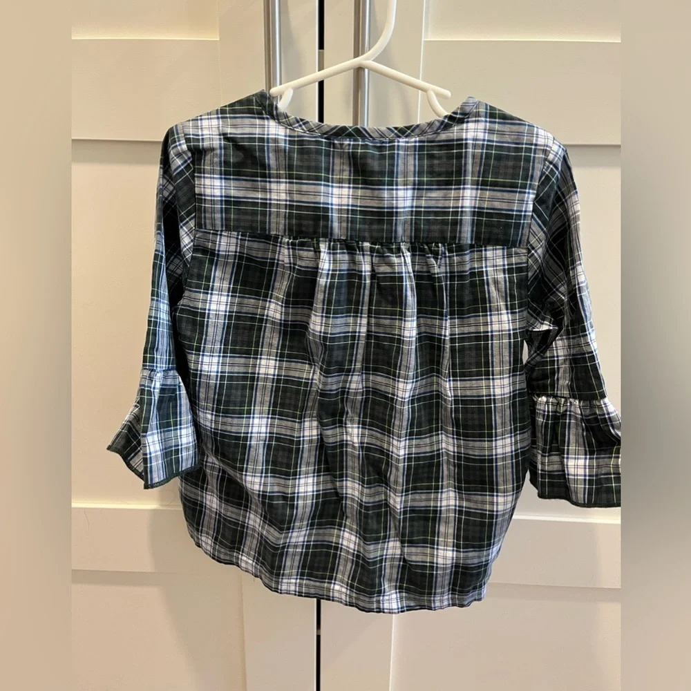 J. Crew holiday blouse in size S (6-7)
